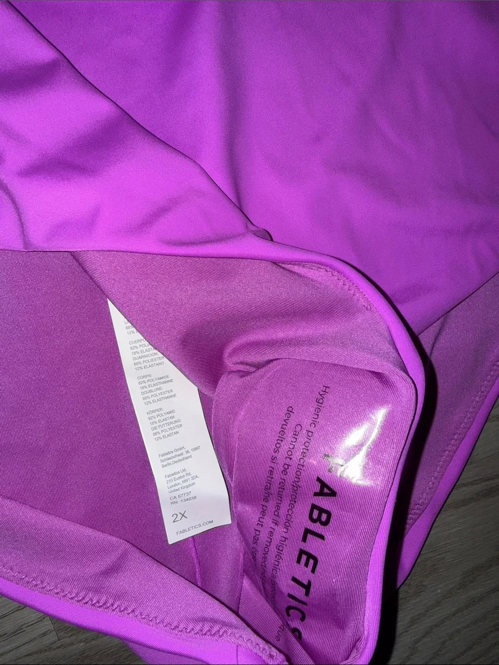 One-Shoulder Magenta Swimsuit